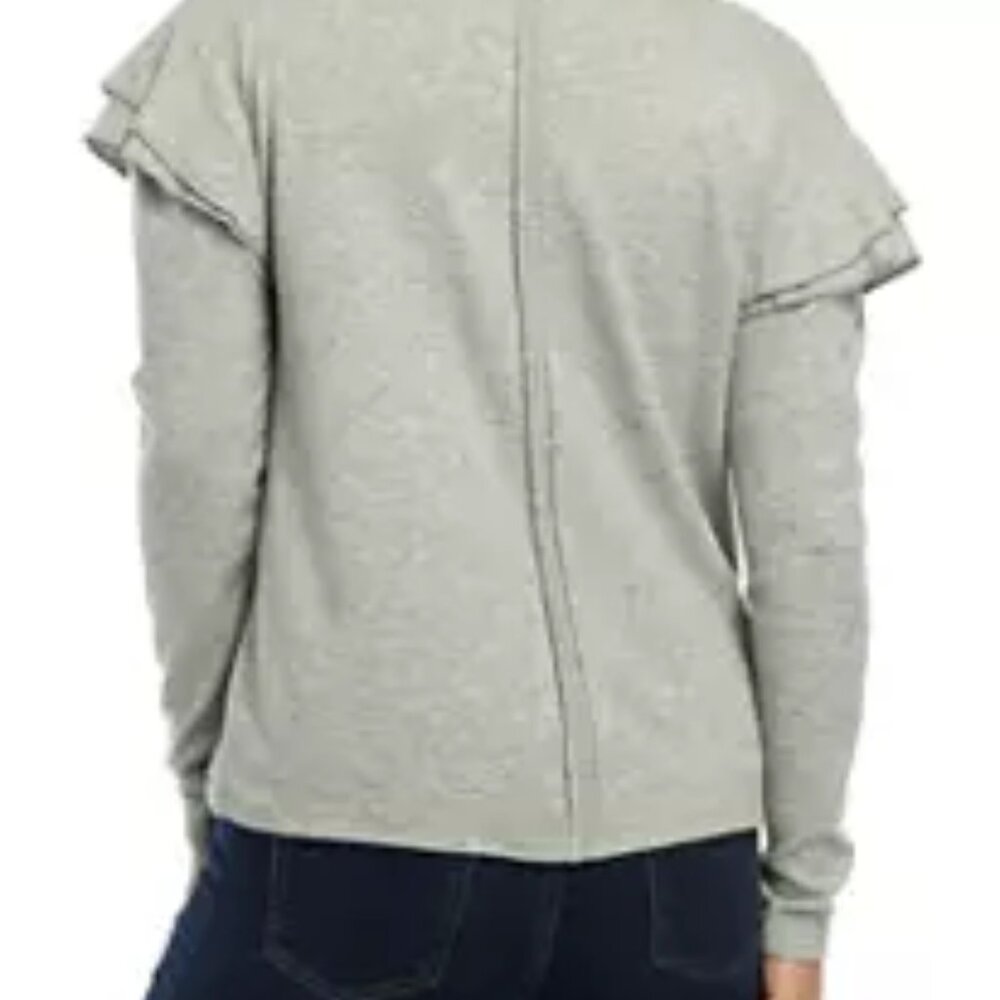 American Rag Ruffle-Sleeve top - Picture 2 of 6